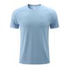 Camiseta informal de manga corta con cuello redondo y secado rápido para correr, deportiva, de verano, con estampado de lunares y colores sólidos, talla europea/subtalla.