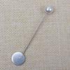 DIY Acessórios de Jóias Longo One-Word Broche Suporte Pérola Pin Bow Corpete Roupas Lenço de Seda Fivela