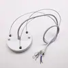 Plato de techo cable de acero accesorio para araña plato para araña de repuesto accesorios de rodamiento de cable de acero accesorios para lámparas de araña DIY