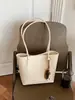 Bolsa de axila de gran capacidad para mujer, bolso tote con patrón tejido nuevo para el verano 2026, bolso cesta simple de un solo hombro