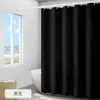 Cortina de Ducha Gruesa Lisa Impermeable y Antimoho Cortina de Ducha Impermeable de Poliéster Cortina Impermeable para Baño Hotel Panel de Color Sólido