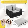 Transportín Personalizado al por Mayor para Perros Asiento Trasero Algodón Puro Extra Grande Cálido Artefacto para Perros en Coche Transportín Semi-Cerrado Desmontable y Lavable