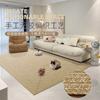 Alfombra nórdica tejida a mano alfombra de sala de estar alfombra de mesa de centro manta de sofá estilo lujo ligero blanco amarillo hogar dormitorio habitación alfombra de piso