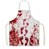 Nuevo Delantal Sangriento de Terror de Halloween Delantal Decorativo con Temática de Halloween Delantal Anti-Manchas Duradero con Cuello Halter