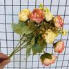 Crisantemo Rosa Diamante Flor Artificial Hogar Mesa Flor Falsa Combinación Pequeña Rosa Manzanilla Flor de Seda Shang Flor Super Decorativa