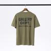 Camiseta de Manga Corta y Cuello Redondo con Estampado del Logotipo de Letras Gallery Dept para Hombre y Mujer Camiseta Básica