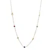 Collar con Diamantes de Color Trébol de Cuatro Hojas de Lujo Ligero de Nicho para Mujer Cadena de Clavícula Nueva de Alta Gama 2025