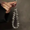 Cadena de Teléfono Móvil con Cuentas de Cristal de Colores, Colgante Pequeño Exquisito Fresco para Mujer, Cadena para Colgar Bolsos de Diseño de Nicho Hebilla de Llave