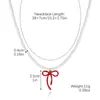 Joyería transfronteriza de San Valentín más vendida Aretes de flor de rosa roja Collar de corazón Conjunto Aretes de San Valentín europeos y americanos
