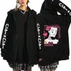 Suéter con capucha estampado de Cazador a Tiempo Completo de Anime HUNTER x HUNTER Venta Caliente Transfronteriza Cardigan Holgado Casual