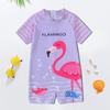 Maiô Infantil Meninas Conjunto de Maiô de Uma Peça Fofo Desenho Animado Meninas de Tamanho Pequeno e Médio Boxer Maiô de Praia