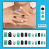 Parches de Uñas Desgastables Personalizados, Uñas Desgastables de Alta Gama, Parches de Uñas Cortos Pintados a Mano, Parches Desgastables para Manicura al por Mayor