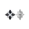 Joyería de Aleación de Titanio F136 Cabeza Cruzada Estrella de Ocho Puntas Circonita Piercing Labial Piercing de Cartílago Auricular Joyería de Titanio G23 Pendiente para la Oreja