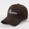 Gorra de Béisbol para Mujer, Versátil, que Muestra la Cara, Circunferencia de Cabeza Ajustable, Visera Bordada Estilo Coreano, Ala Ancha Curva, Parte Superior Suave Gorra de Pato