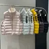 Chaleco ligero de algodón plumón estilo acanalado para mujer, estilo corto, nuevo para otoño/invierno, versión coreana, holgado, cuello alto, muy bonito, top sin mangas