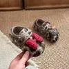 Sapatos de Pelúcia para Meninas 2026 Outono/Inverno Novo Estilo Crianças Solado Macio Forrados com Lã Sapatos Birkenstock Menina Bebê Algodão de Duas Camadas Sapatos Quentes de Algodão