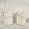 Casa para pájaros de madera multicapa exclusiva transfronteriza, casa para pájaros de rescate de animales al aire libre de bienestar público, pintada con grafitis creativos para niños