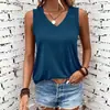 Novedades Primavera y Verano 2026 para Mujer Europeas y Americanas Chaleco Casual Cómodo de Color Sólido sin Mangas con Cuello en V Más Vendido en Amazon para Mujeres