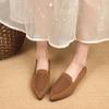 Zapatos de Princesa 2025 Nuevos Flats de Punta Cuadrada Zapatos Tejidos para Mujer Exportación Transfronteriza Mocasines de Talla Grande Zapatos Tipo Beanie para Mujer