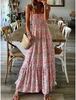 Comercio Exterior Verano Nuevo Transfronterizo Amazon Wish Aliexpress Ropa Europea y Americana Vestido con Tirantes Estampado con Dobladillo Completo