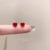 Exquisitos Pendientes Rojos en Forma de Corazón para Mujer, Nuevos Pendientes Vintage Retro de Moda 2026, Accesorios para Orejas Elegantes y Versátiles