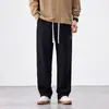 Ropa de Hombre Fengshe / 2026 Primavera y Otoño Nuevo Estilo Americano Holgados de Pierna Ancha Waffle Pantalones Casuales para Hombre Versátiles Largos