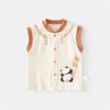 Chaleco para Bebé Chaleco Protector de Vientre Otoño e Invierno Bebé Panda Chaleco para Niños Bebé Recién Nacido Algodón Puro Top Térmico