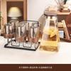 Hervidor de agua de vidrio anti-escaldaduras para sala de estar, apto para el hogar, taza de té, juego de tazas de alta gama, juego de agua, juego de té