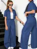 Roupas infantis novas europeias e americanas, moda transfronteiriça, calças largas da moda com visual de jeans falso, estilo casual e esportivo