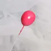Cartão de enfeite de bolo de balão pequeno colorido para festa de aniversário infantil decoração de mesa de sobremesa balão de cor de doce bandeira de balão