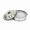 Cesta Vaporera de Acero Inoxidable Engrosada de Doble Asa de 22 cm para Bollos Pequeños, Adecuada para Uso Doméstico y Comercial, Engrosada para Uso Comercial en Shaxian