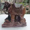 Atacado elefante imitação madeira decoração casa sala de estar ornamentos elefante dinheiro presente comercial decoração recepção artesanato