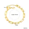 Pulsera de Venta Caliente Transfronteriza Acero Inoxidable Moda Cadena de Eslabones Creativa Cadena Geométrica Estilo Simple Joyería de Pulsera de Gama Alta