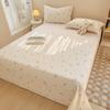 Pieza de sábana de algodón pequeña, fresca y linda, producto único, gorro de cama con un círculo de goma elástica para dormitorio de estudiantes de temporada escolar, juego de cama de algodón