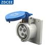 Conector de Acoplamento ZDCEE à Prova d'Água para Aviação Industrial Não à Prova de Explosão, 3 Furos, 4 Pinos, 5 Pinos, 16A/32A, Macho e Fêmea