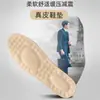Plantillas de Cuero Genuino de Vaca para Zapatos de Cuero, Hombres y Mujeres de Negocios, Transpirables, Absorbentes de Sudor, Plantillas Anti-Olor, Primavera y Otoño, Amortiguadoras, Deportivas, Cuero Suave, Cómodas
