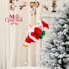 2026 Nova Decoração de Natal Papai Noel Corda de Escalada Contas de Escalada Escada Dupla Pendente Brinquedo Elétrico Infantil Presente