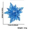 13cm decoração de natal ouro rosa flor decoração de natal flor árvore de natal guirlanda layout simulação acessórios de flores pingente