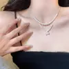 Collar de Cuentas de Plata con Lazo Estilo Coreano, Diseño de Nicho, Estilo Puro y Deseable, Cadena para Clavícula Versátil que Ilumina y de Alto Valor