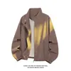 Chaqueta de Moda para Hombre Primavera y Otoño 2026, Corte Holgado, Estilo Coreano, Chaqueta Versátil Casual con Cuello Alto para Hombre