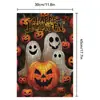 Bandera de Jardín Nueva Transfronteriza para Halloween Decoración de Patio Día de Muertos Bandera Colgante Decoración de Bandera de Foto de Fantasma Se Puede Diseñar