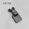Bisagra para Puerta de Vidrio de Marco de Aluminio de Brazo Corto Ultradelgada Bisagra Amortiguadora con Amortiguación para Gabinete Minimalista Bisagra de Cubo Pequeño Invisible de Marco de Aluminio