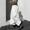 2024 Pantalones de paraguas sueltos americanos con cordón marca de moda cintura elástica pierna ancha overol pantalones casuales para hombre y mujer ins