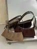 Bolso bandolera transfronterizo retro minimalista estilo motocicleta, bolso de hombro moderno y versátil, bolso de ante informal y moderno para el día a día
