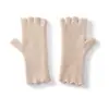 Guantes cálidos de cachemira pura estilo coreano, nueva colección otoño/invierno, de punto sin dedos, gruesos, compatibles con pantalla táctil, color liso