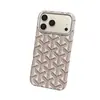 Adecuado para funda de teléfono iPhone 18 Pro Max, funda protectora magnética de cuero con patrón de pata de gallo de moda para Apple 17, protección anticaídas para 16