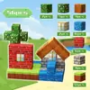 Caja Magnética My World Transfronteriza Bloques de Construcción para Construcción de Escenas Juguetes Ensamblados Bosque Primitivo MC Mini Mundo Al Por Mayor