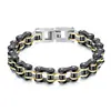 Pulseira de Corrente de Titânio Personalizada para Motociclista Estilo de Rua Hip-Hop Versátil de Aço Inoxidável Pulseira Masculina para Ciclista