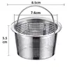 Colador de fregadero de acero inoxidable 304 de primera calidad, filtro para lavar verduras, filtro para fregadero de lavavajillas, cesta de drenaje de residuos