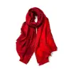 Bufanda Jacquard de Diamantes Moda Retro para Mujer Doble Cara Cálida con Flecos y Borlas Chal de Imitación Cachemir Otoño Invierno Calentador de Cuello